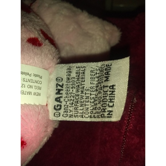 Ganz Webkinz Love Frog 9" plush Pink Hearts Stuffed‎ Animal Valentine Soft - Picture 12 of 13